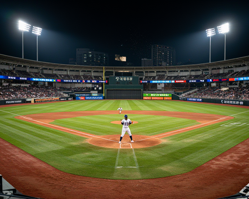 Baseball Stadium Night Atmosphere