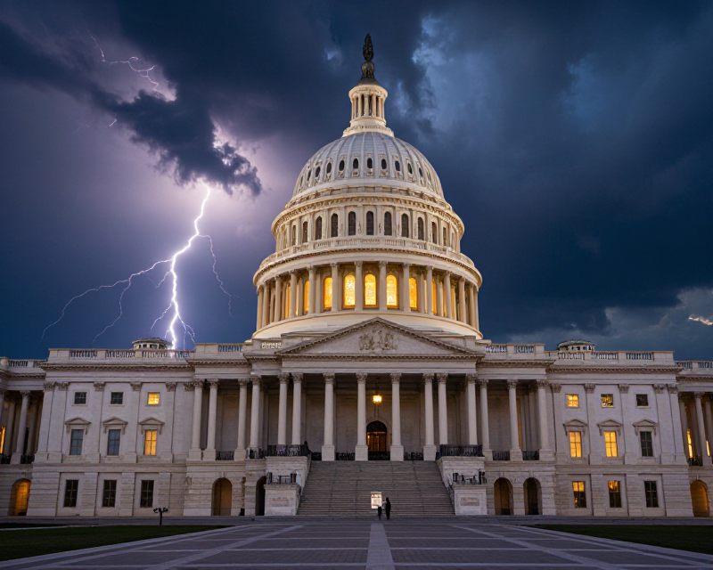 US Capitol Political Tension