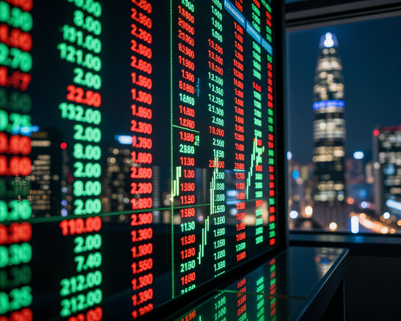 Digital Stock Market Display