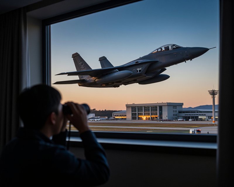 Cinematic Military Surveillance Scene