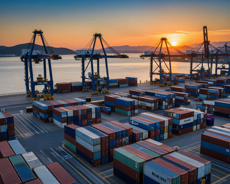 South Korean Port Export Scene