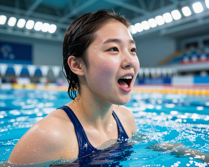 Cinematic Swimming Victory