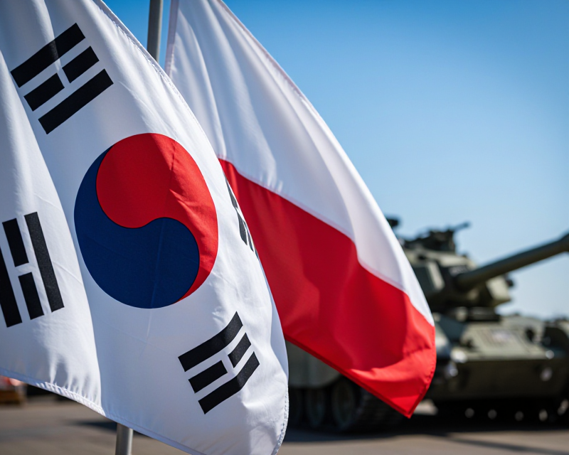 South Korea and Poland military cooperation concept
