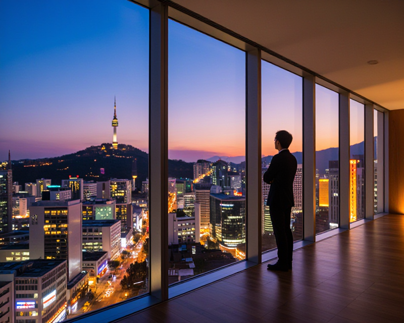 Seoul Office Twilight
